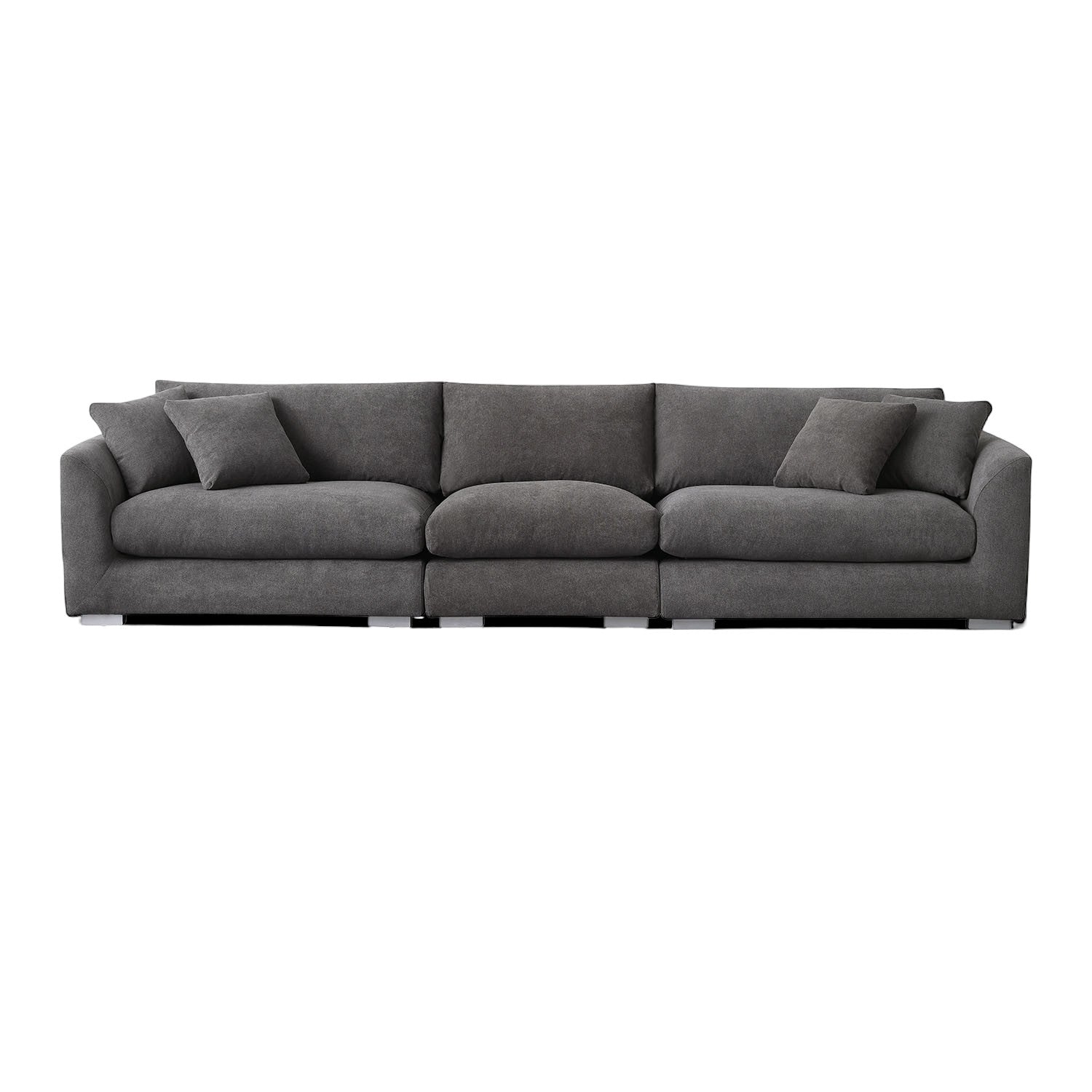 Sydney Feather 2.0 Sofa + Ottoman - Grey